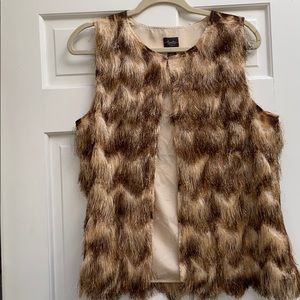 Faux fur vest